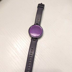 Garmin Lily Sport Purple Smartwatch and charging cords